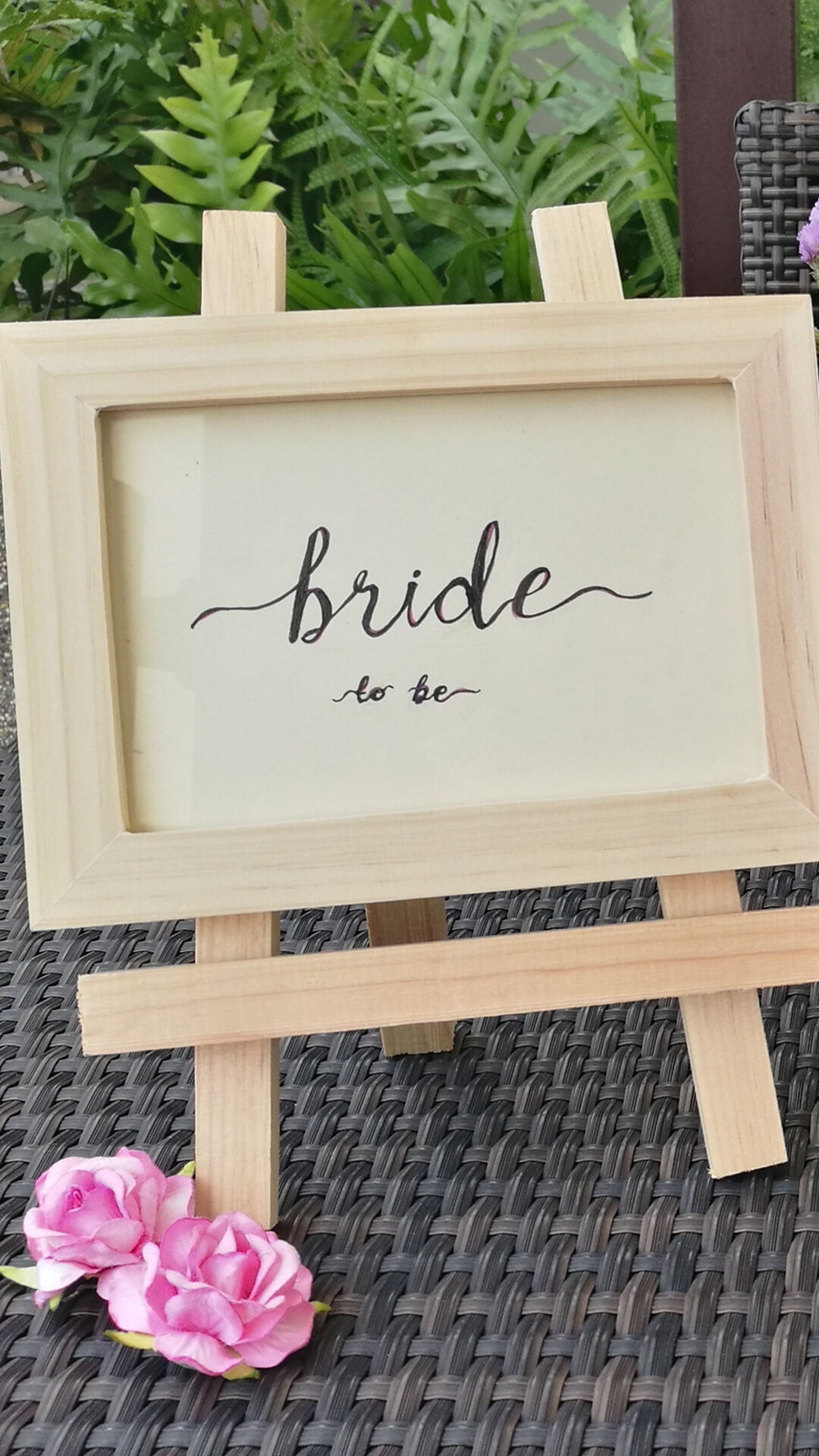 Wedding decor centerpiece with a vintage frame of hashtag